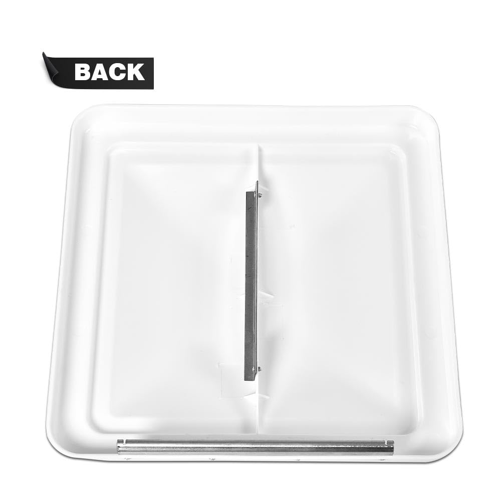 White 14" x 14" RV Roof Vent Cover 2 Pcs L251450