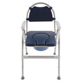 3 in 1 Commode Chair with Arms, Adjustable Height, Padded Seat, Toilet Bucket Q202