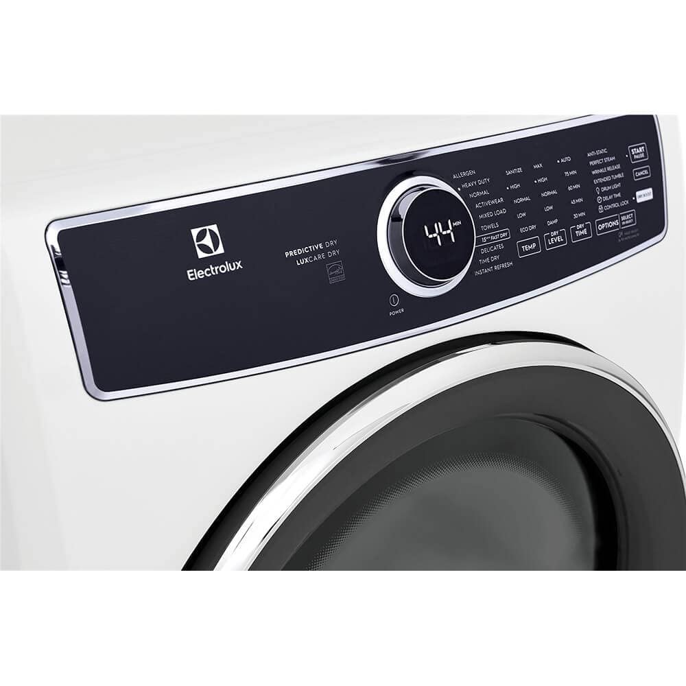 White 8 cu. ft. Vented Front Load Stackable Electric Dryer G122