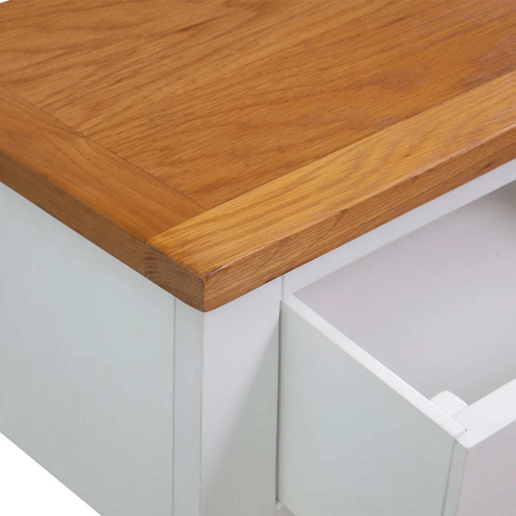 32.7 Inch Solid Oak Wood Console Table V2746