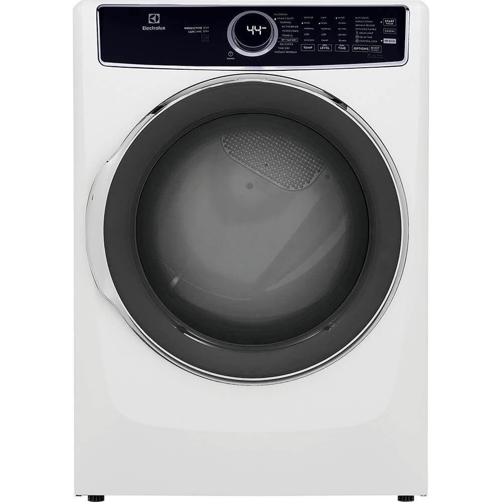White 8 cu. ft. Vented Front Load Stackable Electric Dryer G122