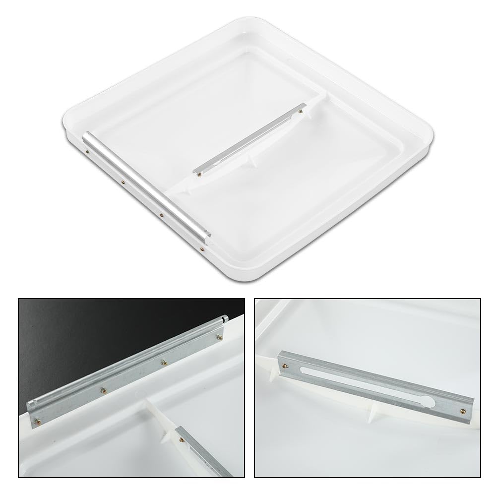 White 14" x 14" RV Roof Vent Cover 2 Pcs L251450