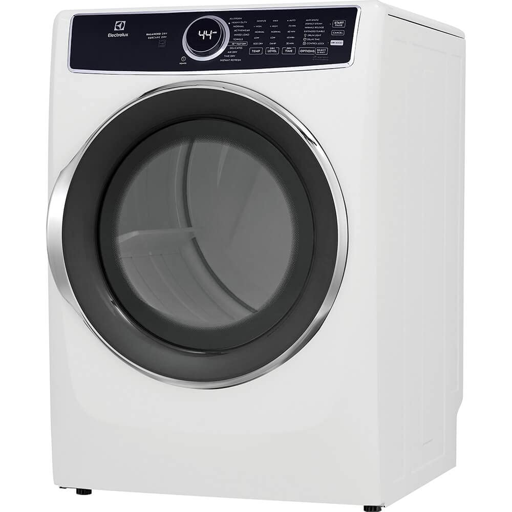 White 8 cu. ft. Vented Front Load Stackable Electric Dryer G122