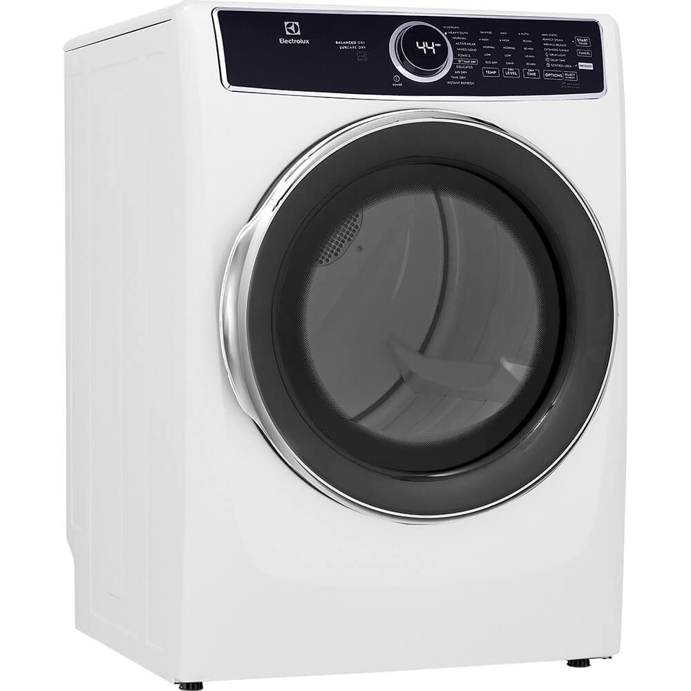 White 8 cu. ft. Vented Front Load Stackable Electric Dryer G122