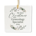 Ceramic 3-inch Square Ornament Z2531