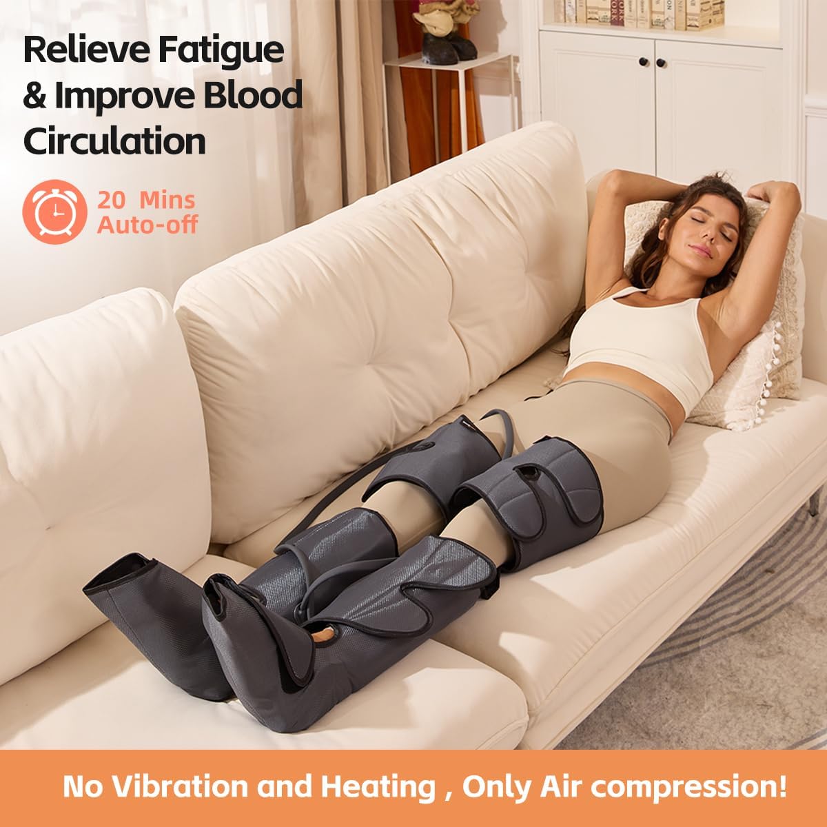 Air Compression Leg Massager with 3 Modes 3 Intensities S934122