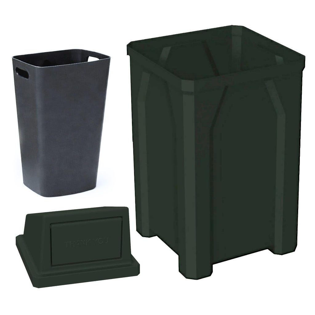32 Gallon Outdoor Trash Can with Lid P213478