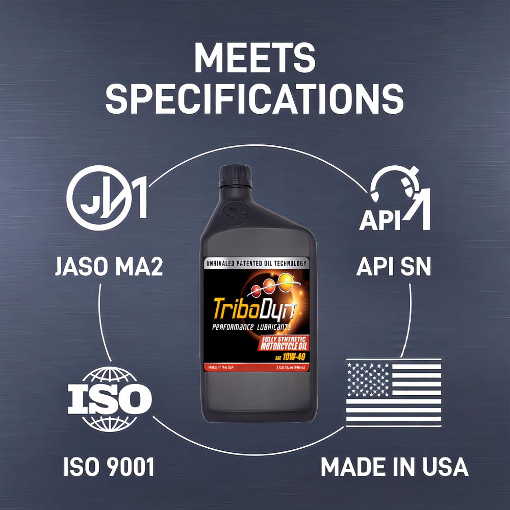 10W-40 Full Synthetic Motorcycle Oil 1 Gallon M143