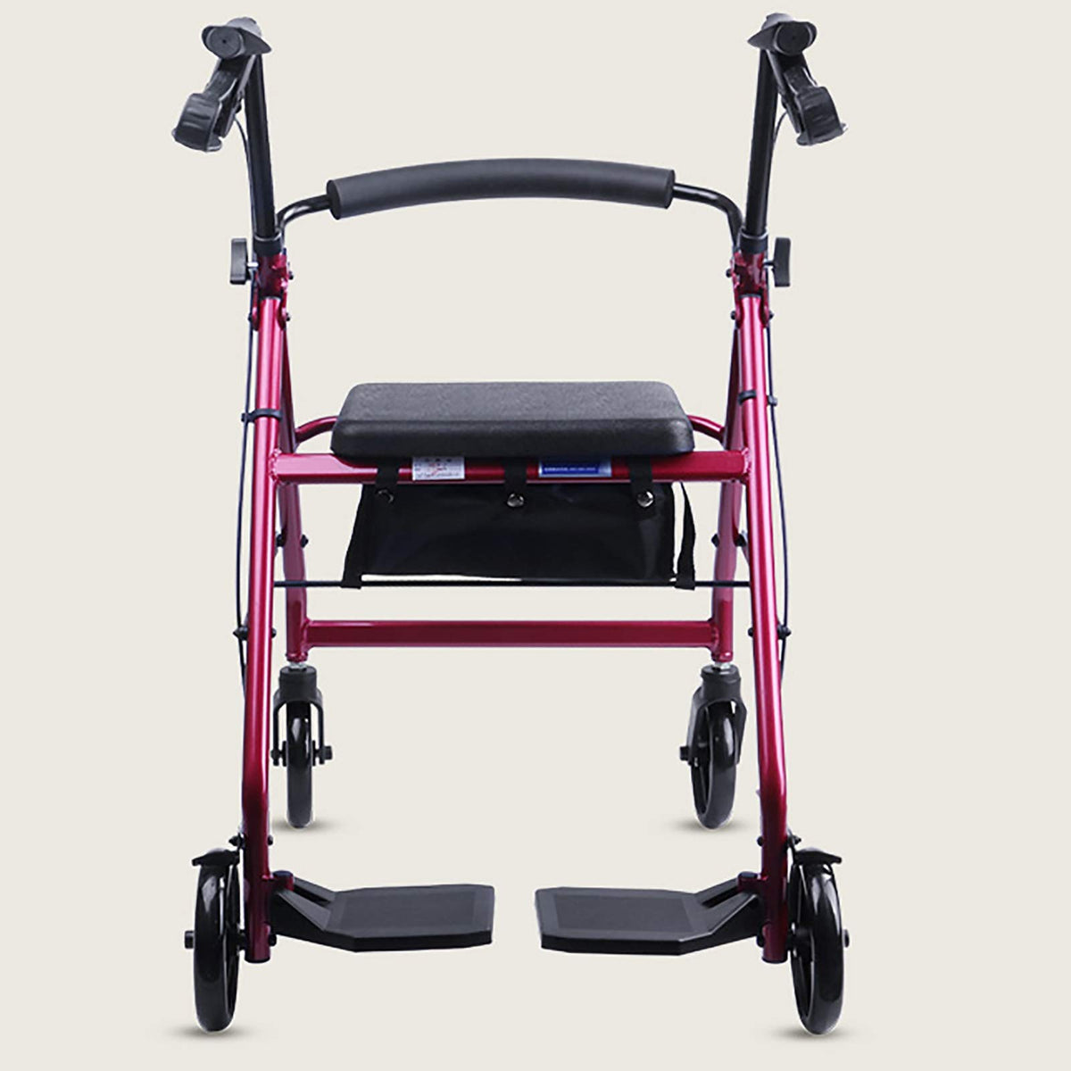 Blue Rolling Walker with Seat Basket Brakes Z486148