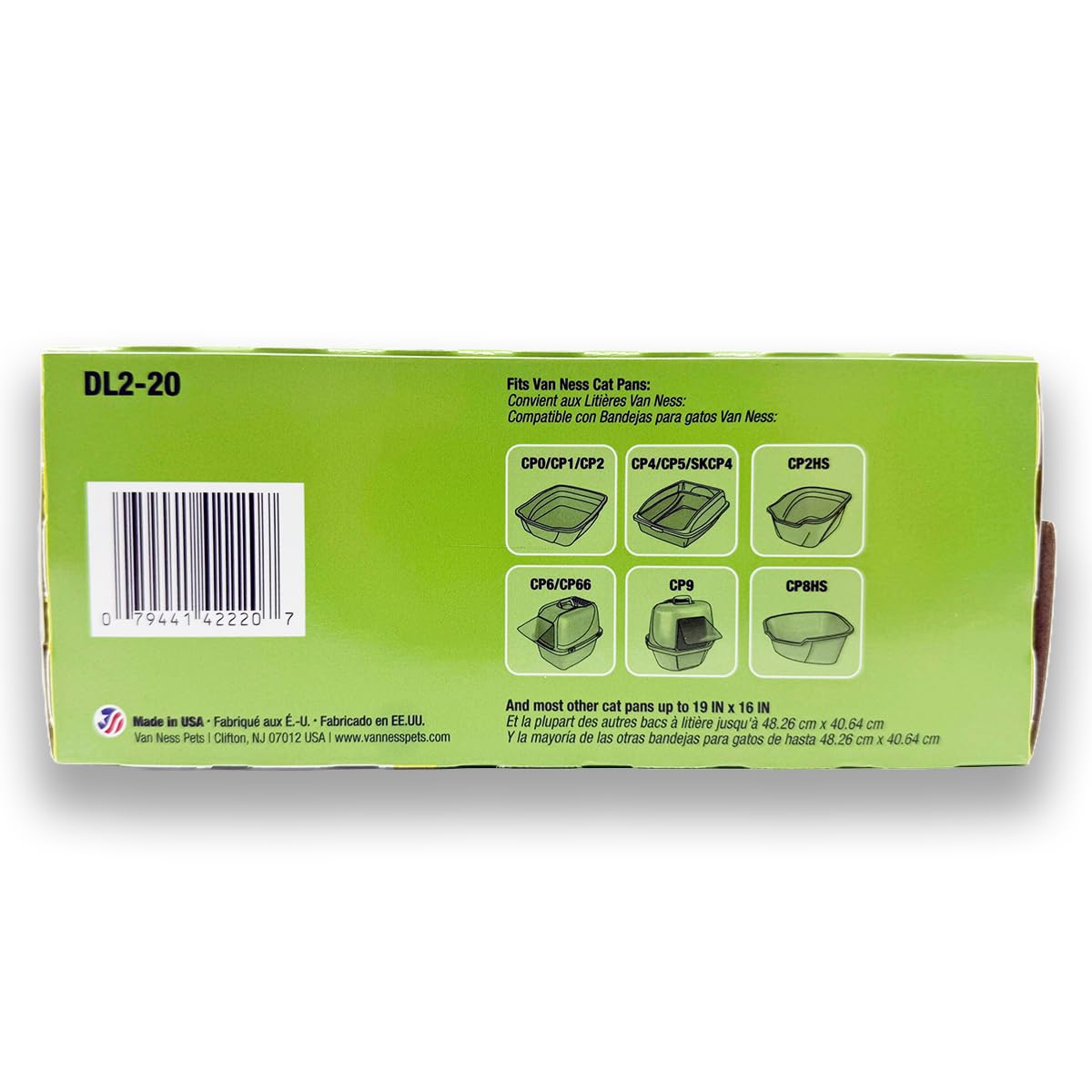 Unscented Large Drawstring Cat Litter Box Liners, 20 Count H7575