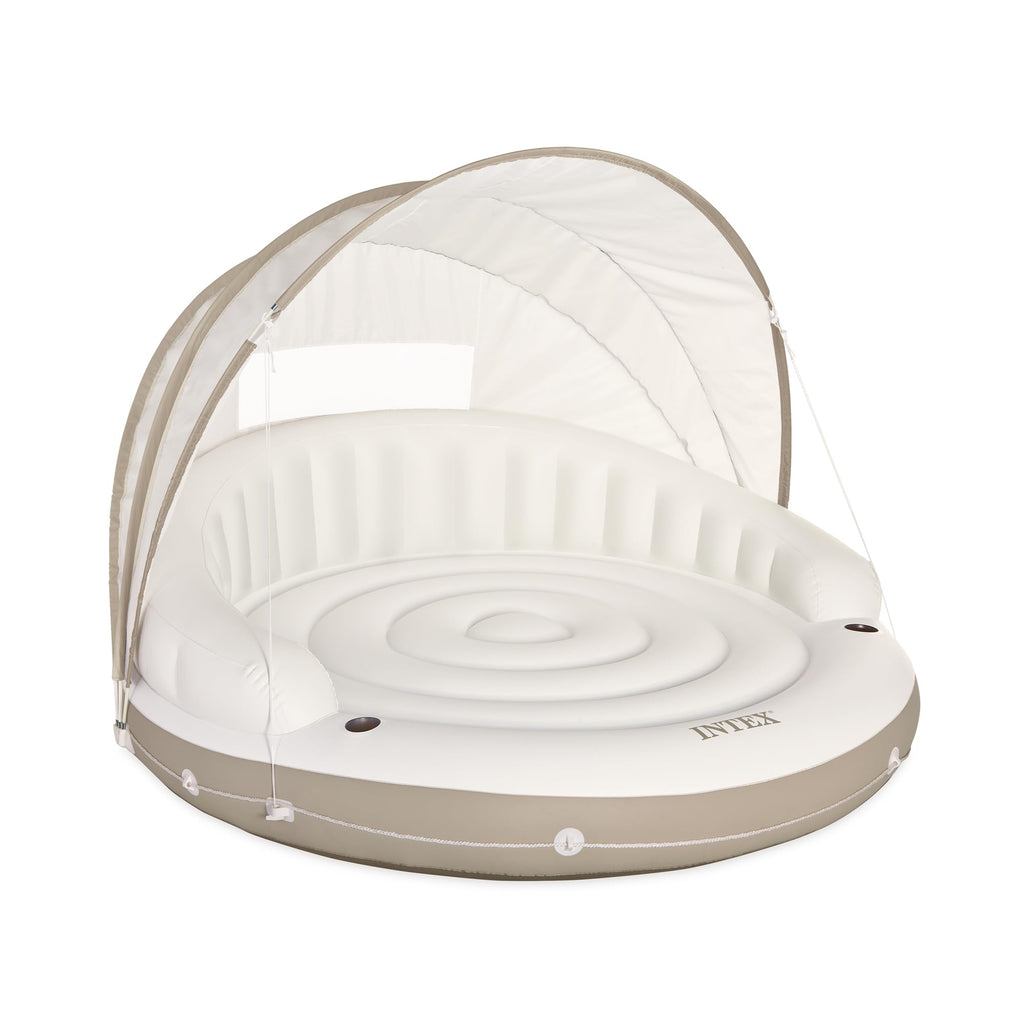 Inflatable Pool Float Lounge with Sunshade W847