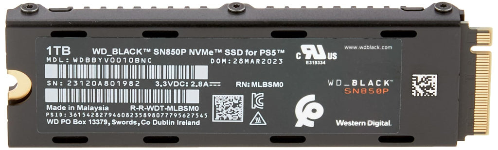 1TB NVMe M.2 SSD with Heatsink D855