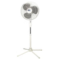 16 Inch Oscillating Pedestal Fan White 3 Speeds Adjustable Height Q82152