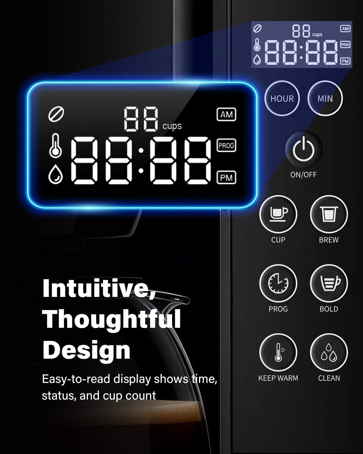 10-Cup Programmable Drip Coffee Maker K387916