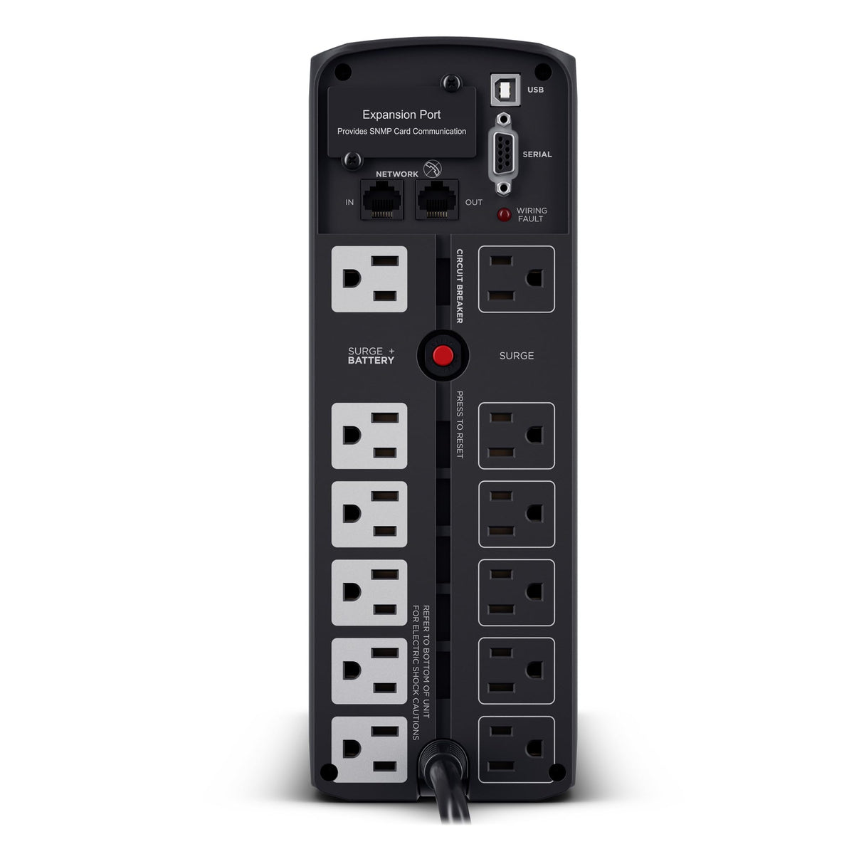 1500VA/1000W 12 Outlets Mini Tower UPS System J41858
