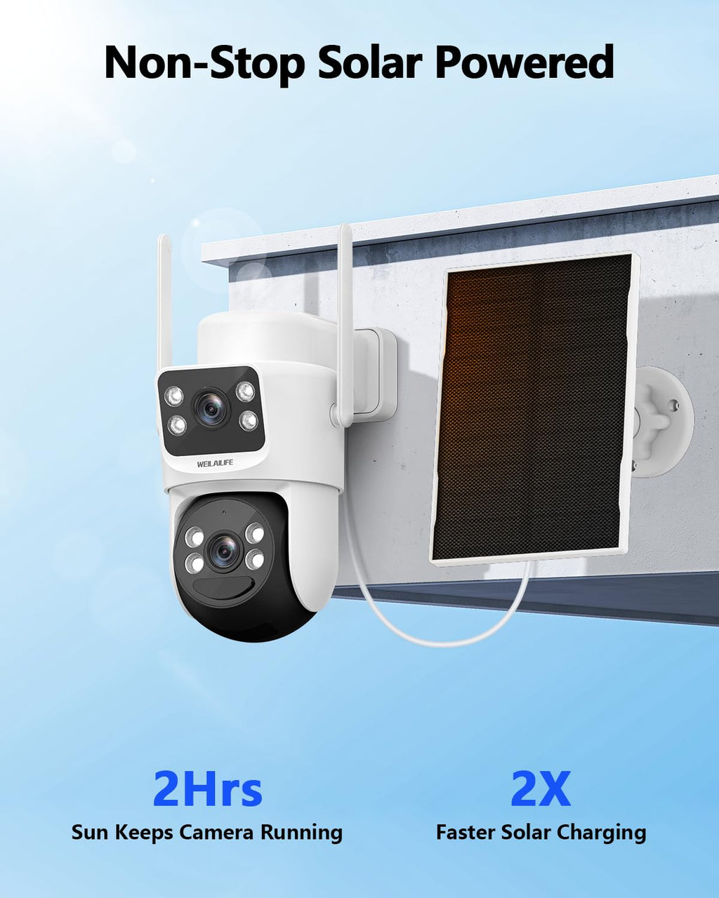 Wireless Security Camera System with 10" HD Monitor H5736