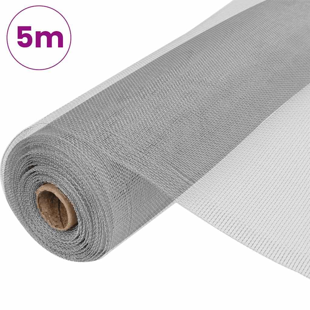 Aluminum Mesh Screen 39.4x196.9 Inch Silver X506
