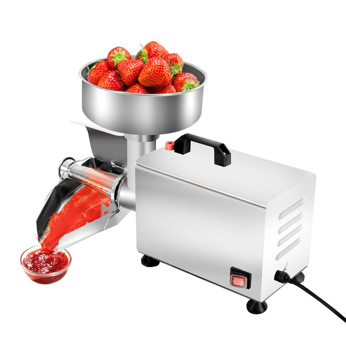 450W Electric Food Strainer with Filter and Trough U1900