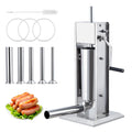 Manual Stainless Steel Sausage Stuffer with 5 Stuffing Tubes S979