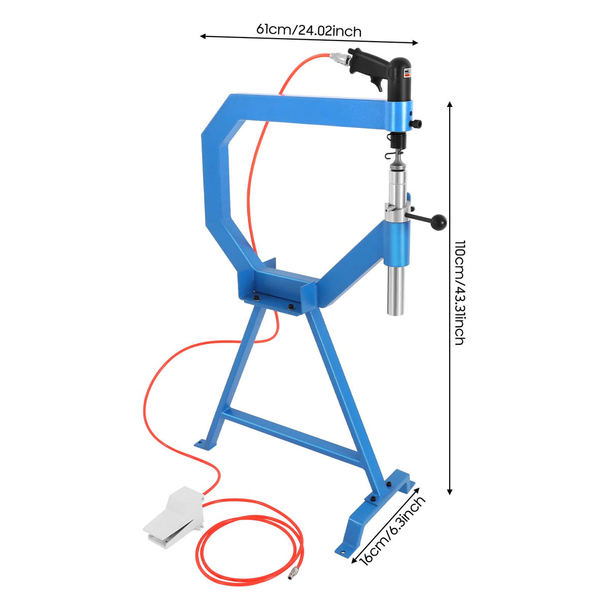 Pneumatic Planishing Hammer with 1"/2"/3" Anvils M37379