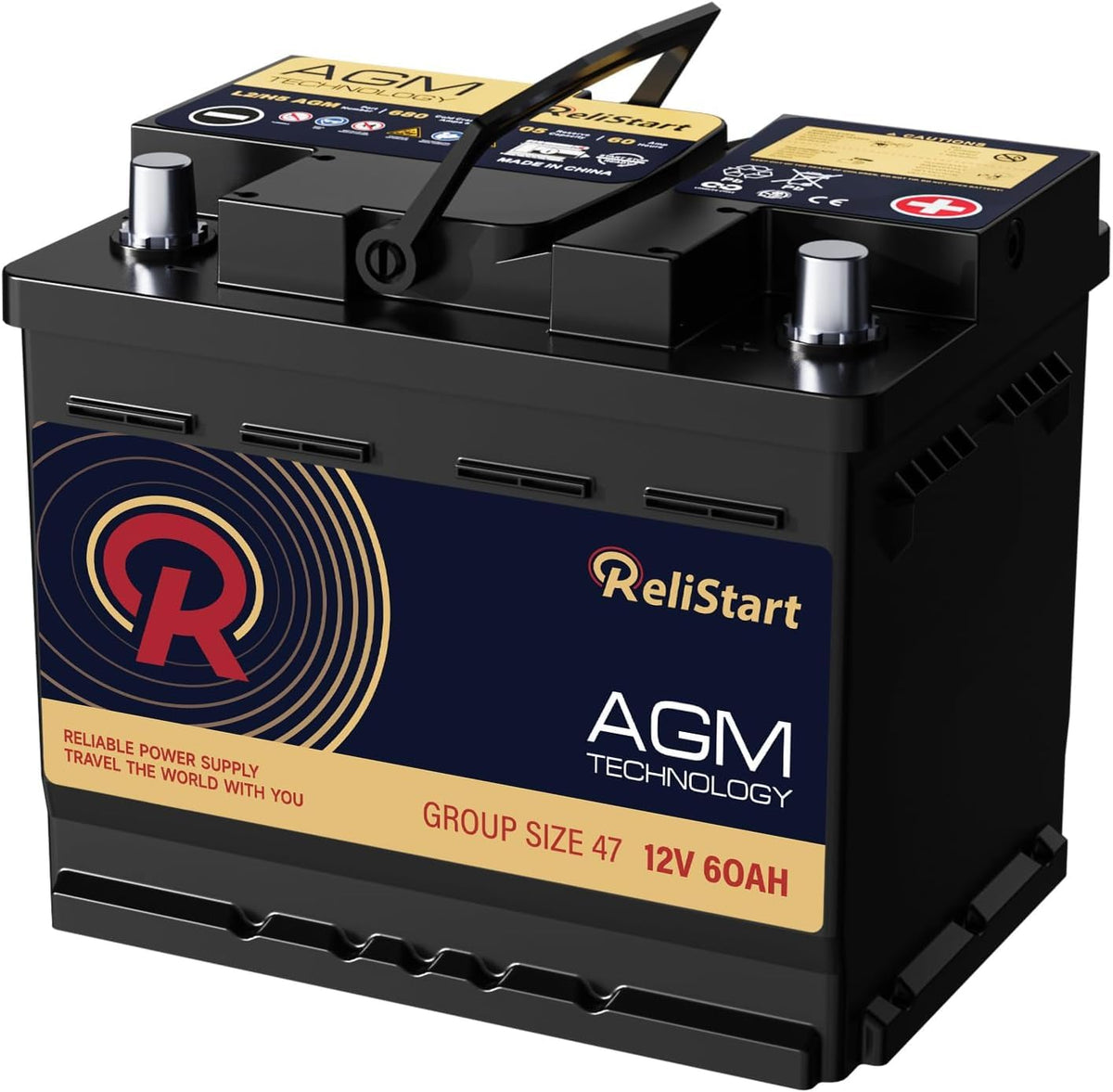 12V 60Ah 680CCA Automotive Battery C66609