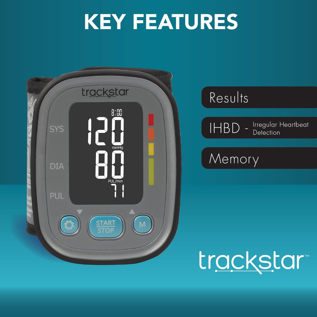 Smart Adult Wrist Blood Pressure Monitor E78648