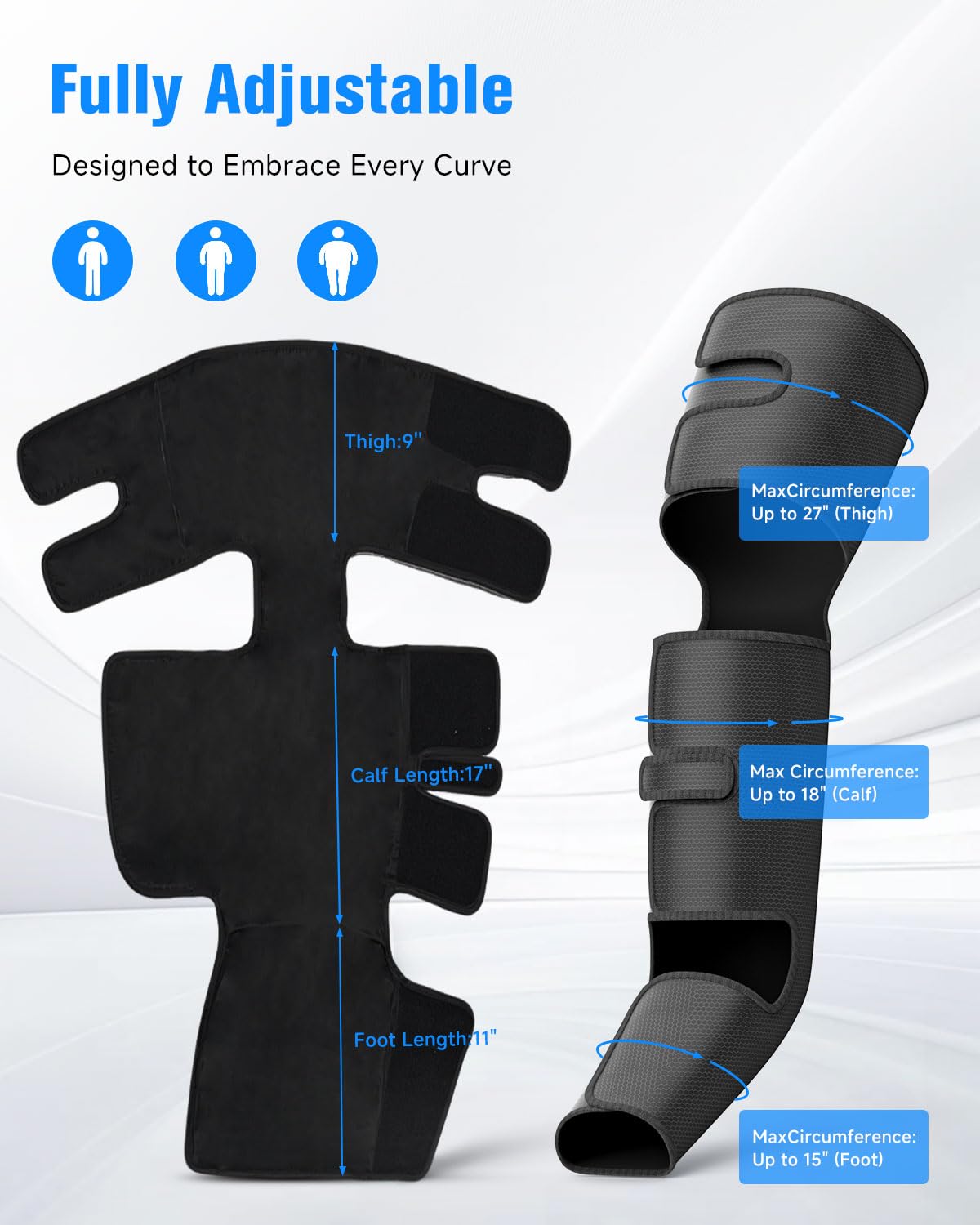 Black Leg Compression Boots Z53965