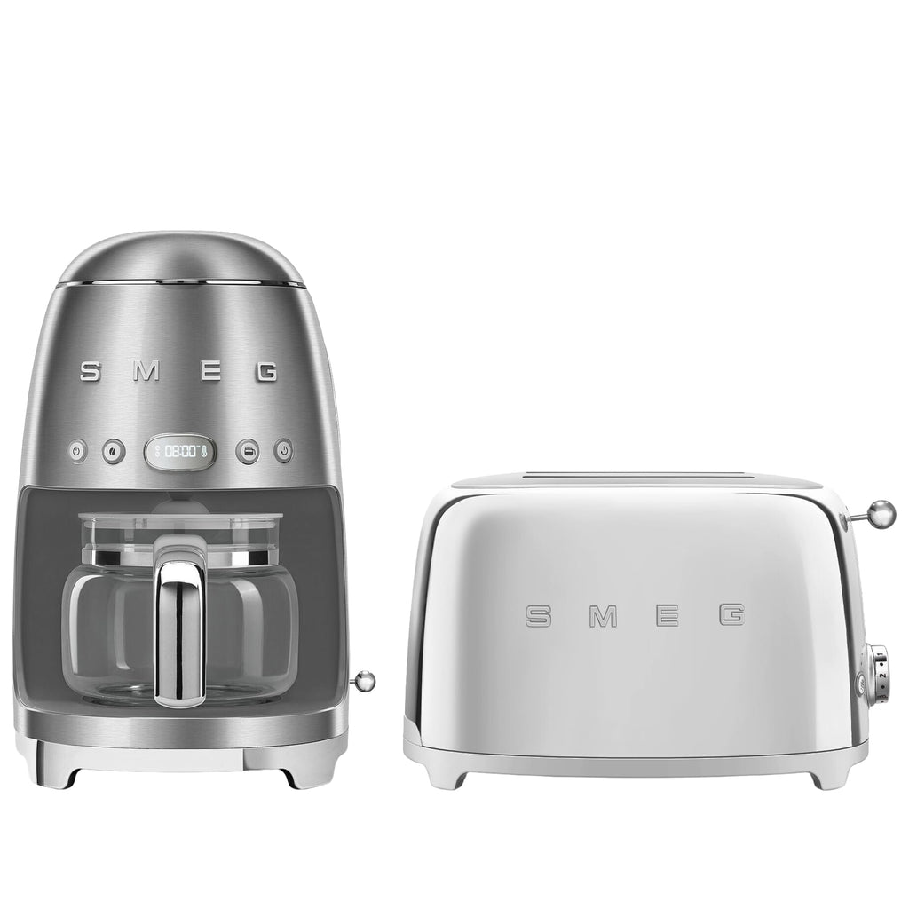 10-Cup Drip Coffee Maker & 2-Slice Toaster Set Stainless Steel I946244