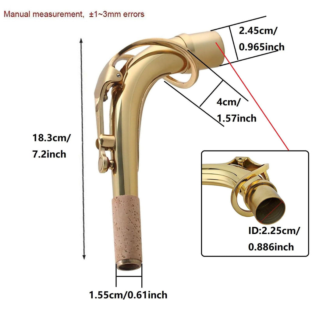 Brass Bend Neck Alto Saxophone 24.5mm N883