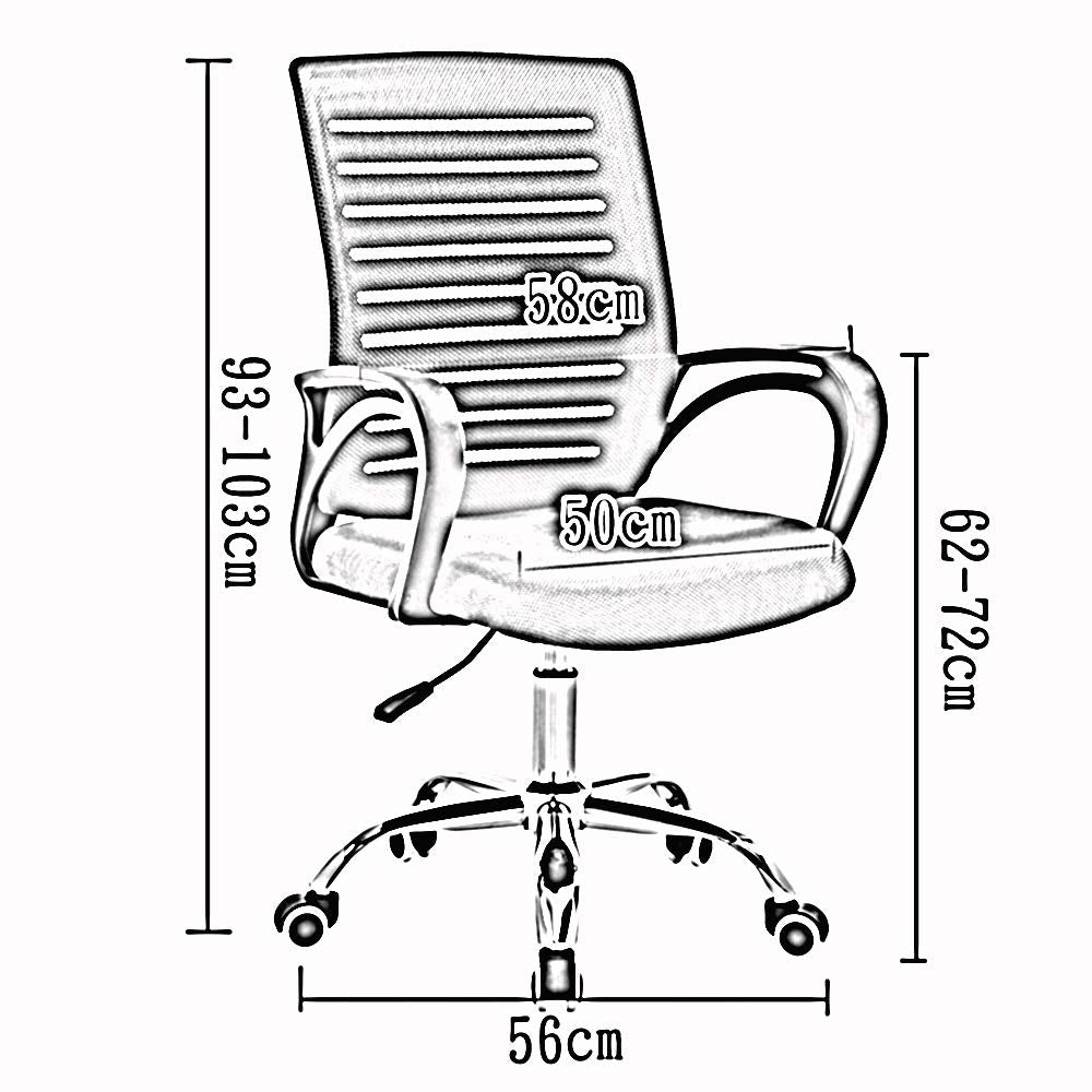 Orange Black Frame Ergonomic Mesh Swivel Chair O90435