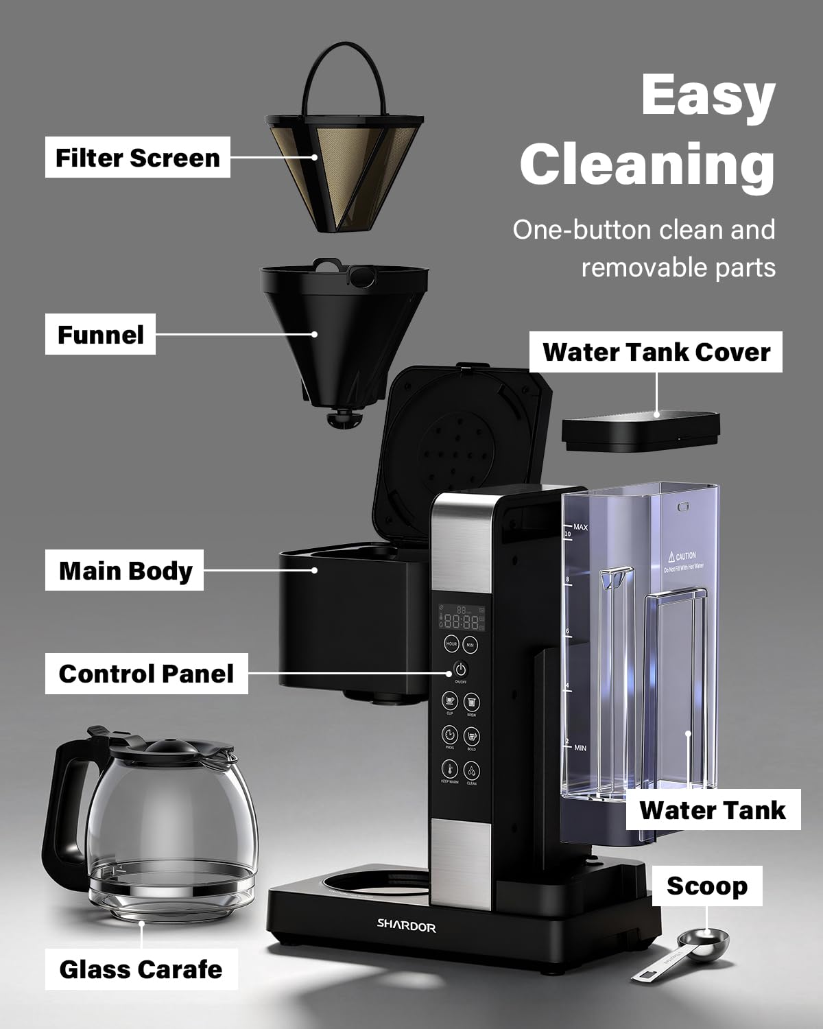 10-Cup Programmable Drip Coffee Maker K387916