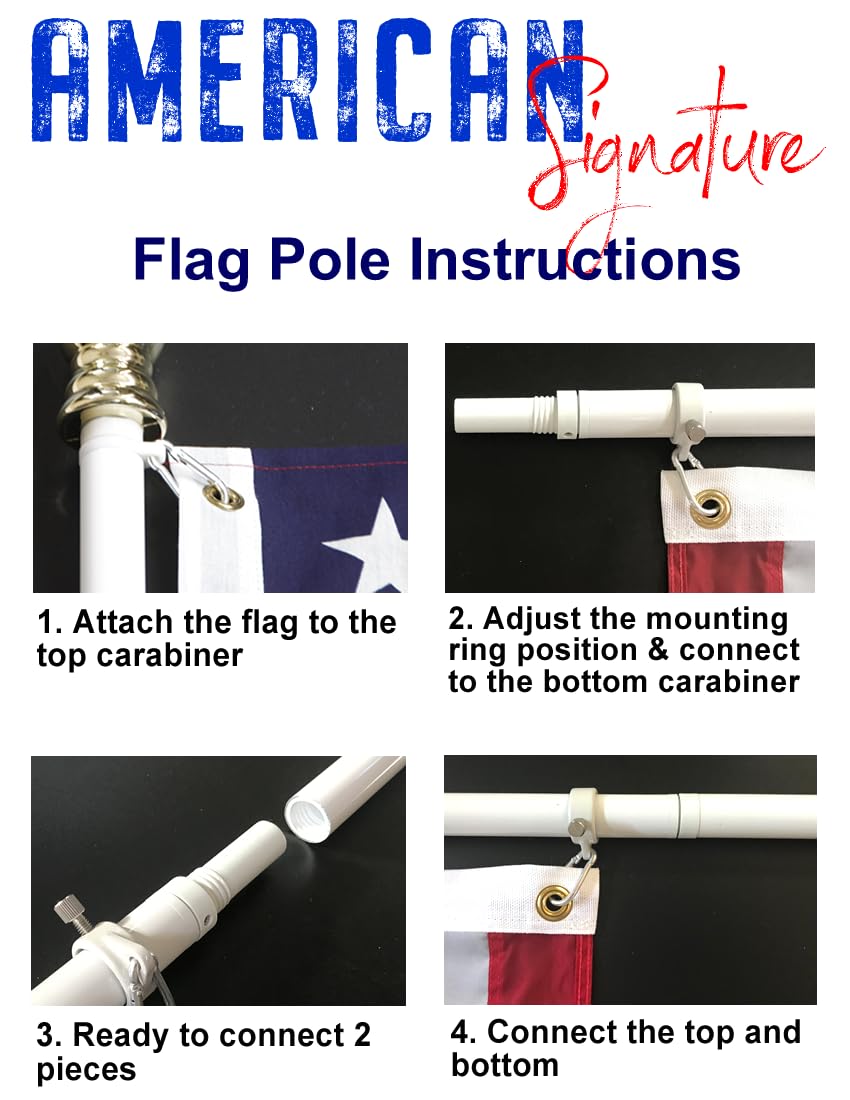 5 ft Heavy-Duty Aluminum Tangle Free Spinning Flag Pole S48663