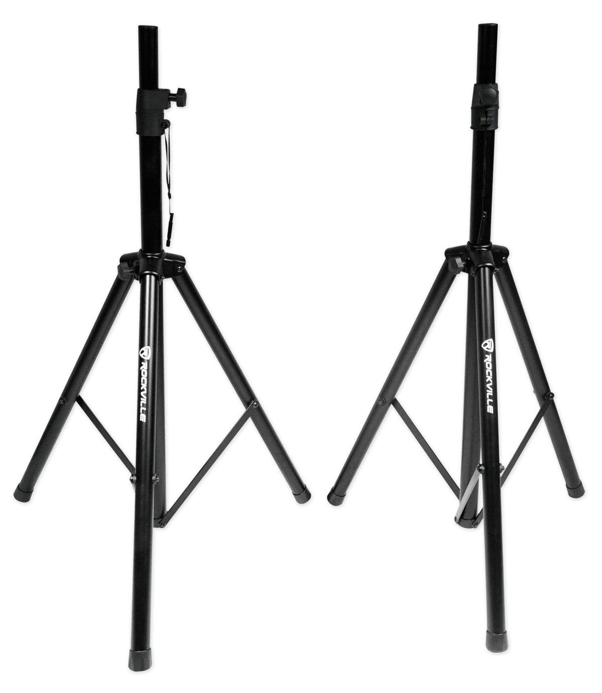 15" Passive 1600W DJ PA Speakers with Tripod Stands and Cables S386