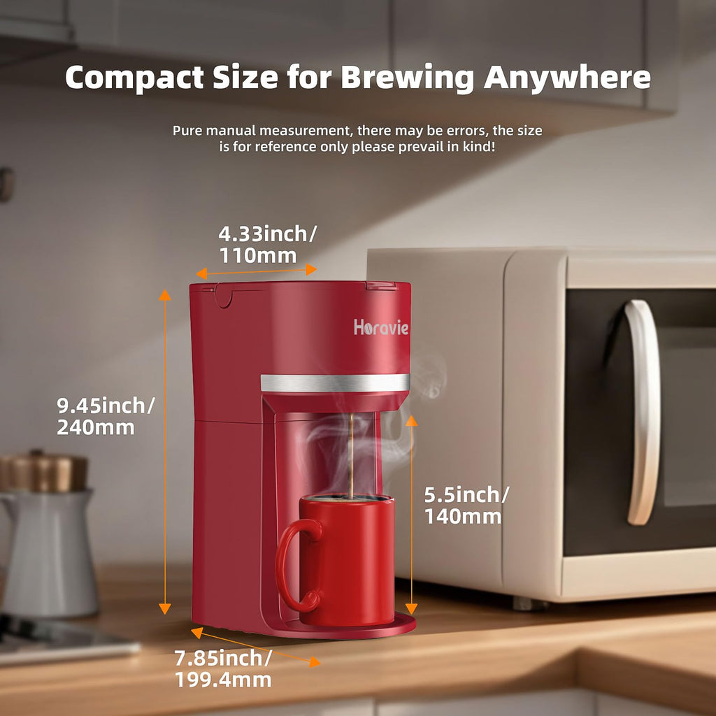 Single Serve Coffee Maker for K Cup and Grounds D49750