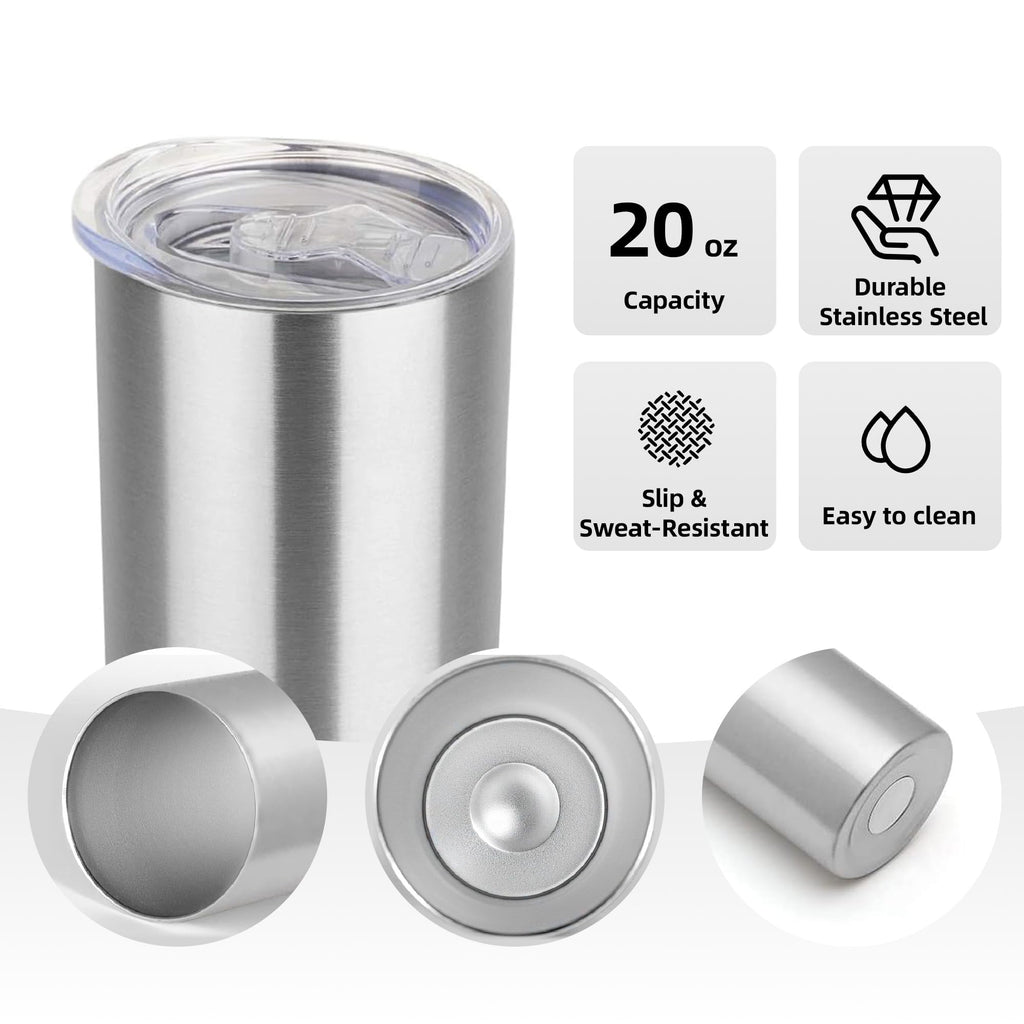 20 oz Stainless Steel Insulated Tumbler with Lid J674153