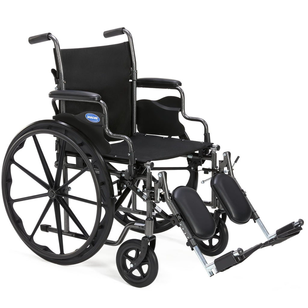 Compact Folding Manual Wheelchair with Swing-Away Footrests H630