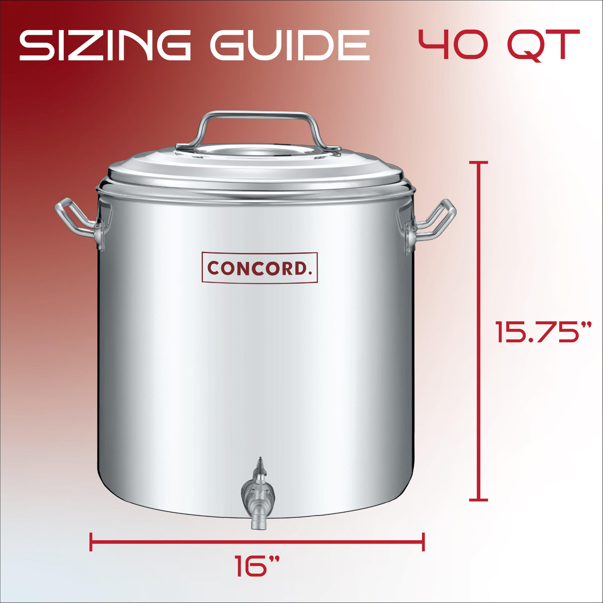 Stainless Steel Insulated Double Wall Stock Pot 40 Quart Y52481