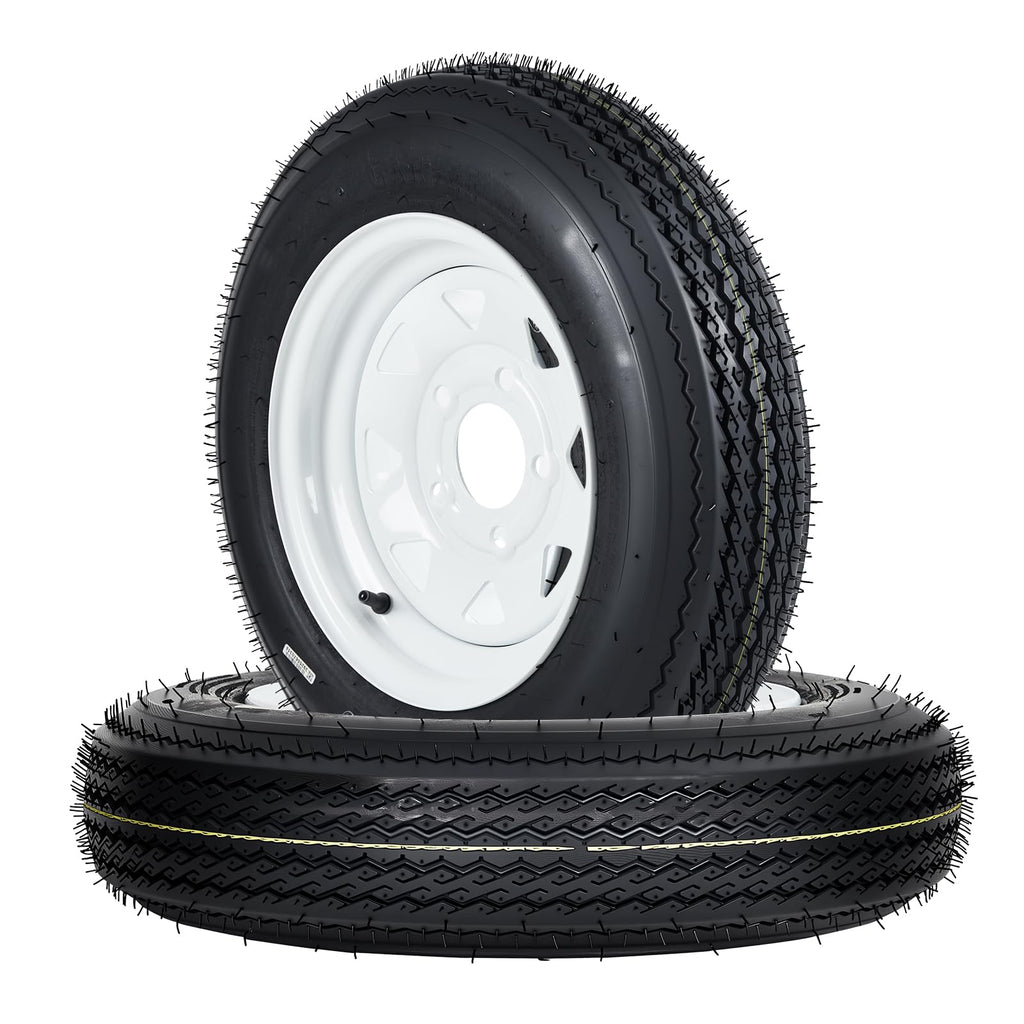 12 Trailer Tire and Wheel Assembly 5 Lug Set of 2 X9118