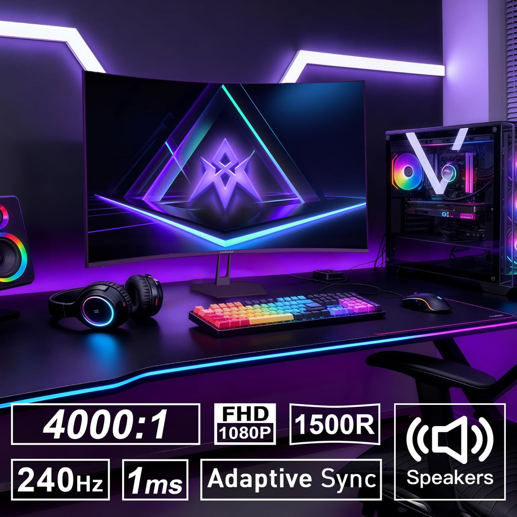 27 inch 240Hz Curved FHD 1080p Gaming Monitor J162