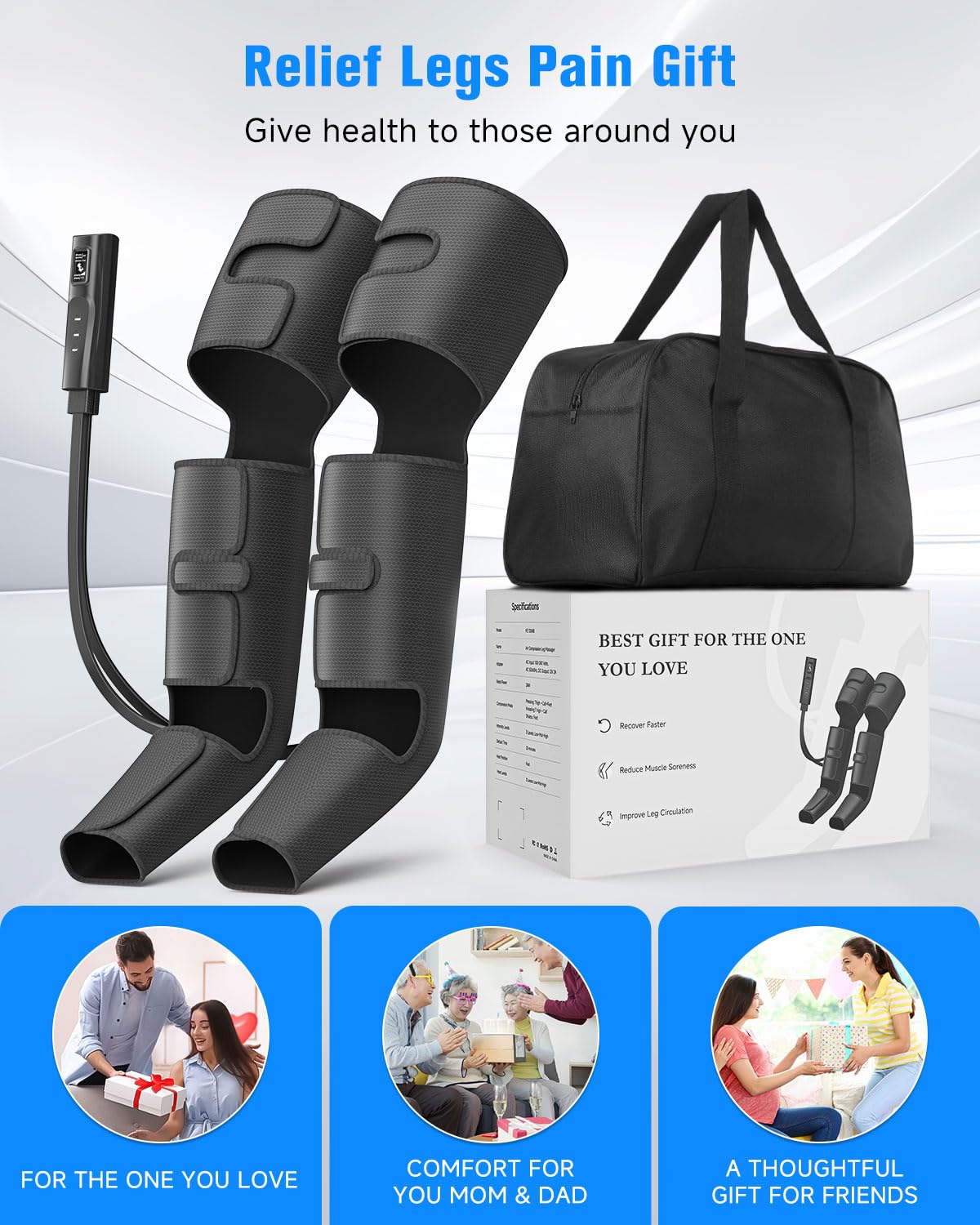 Black Leg Compression Boots Z53965