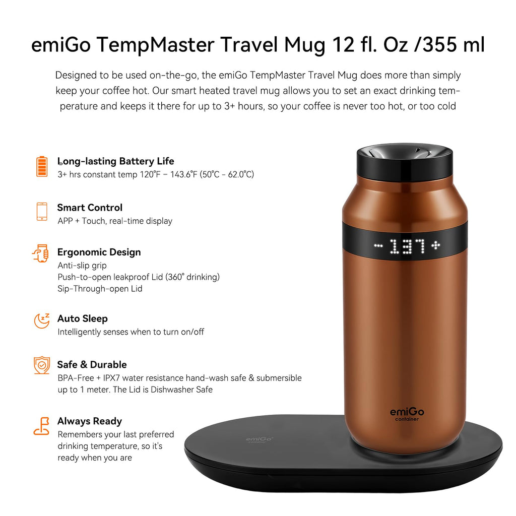 12 oz App Ctrl Heated Mug V1277