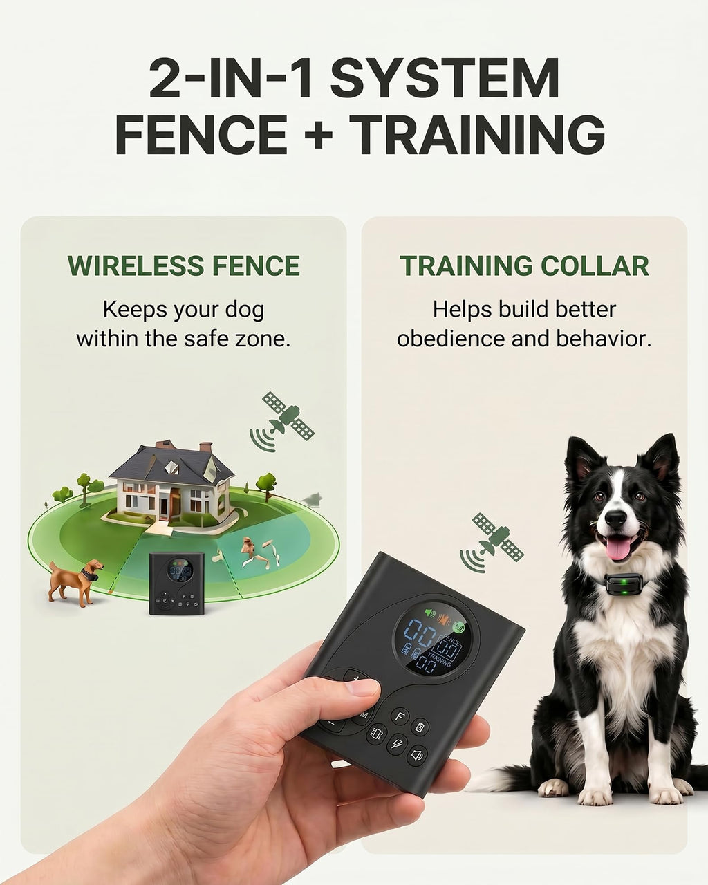 Wireless Dog Fence with Remote Collar F86343