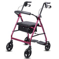 Blue Rolling Walker with Seat Basket Brakes Z486148