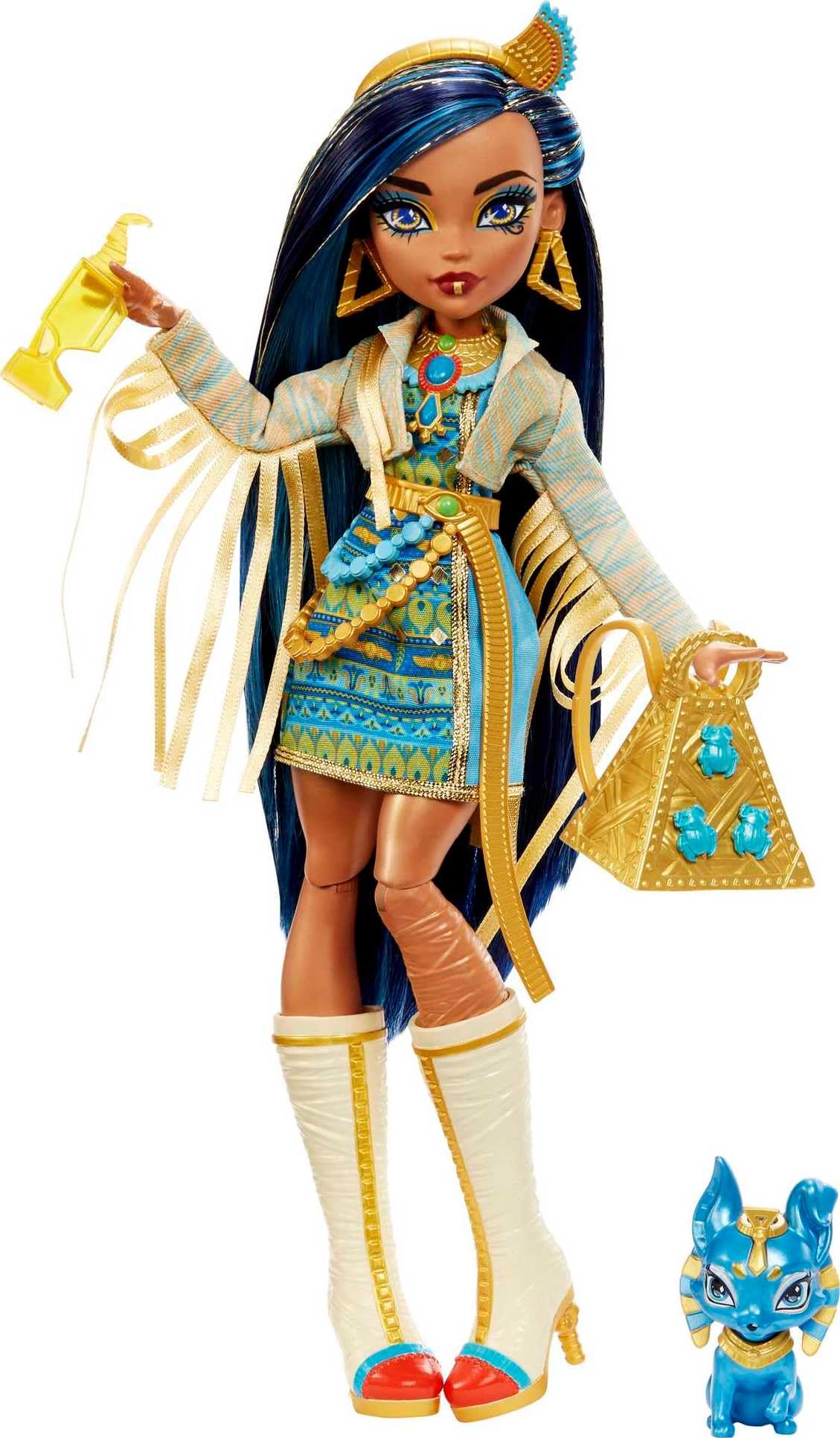 Monster High Doll with Blue Streaked Hair and Fashion Accessories H9983