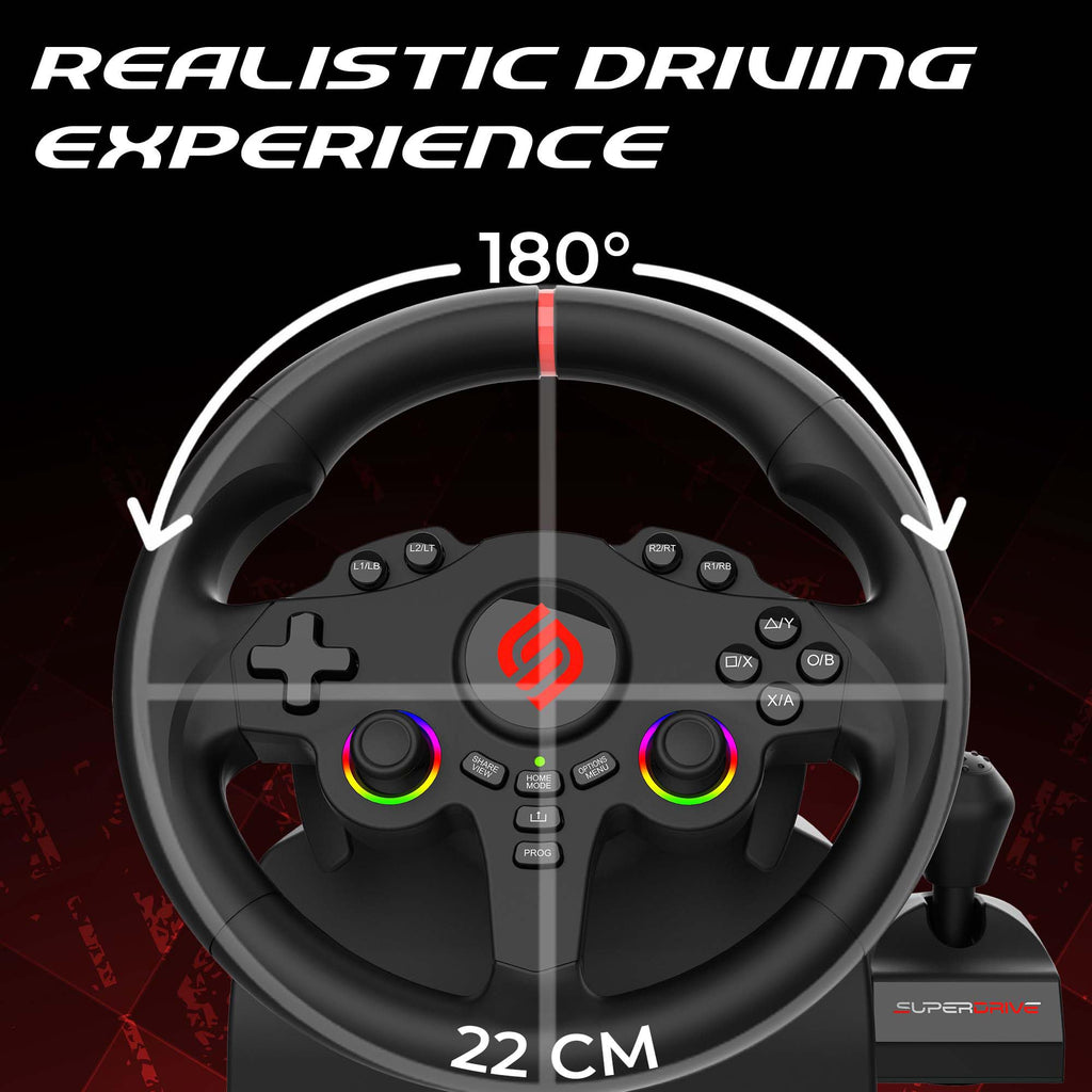 RGB Gaming Steering Wheel W48693