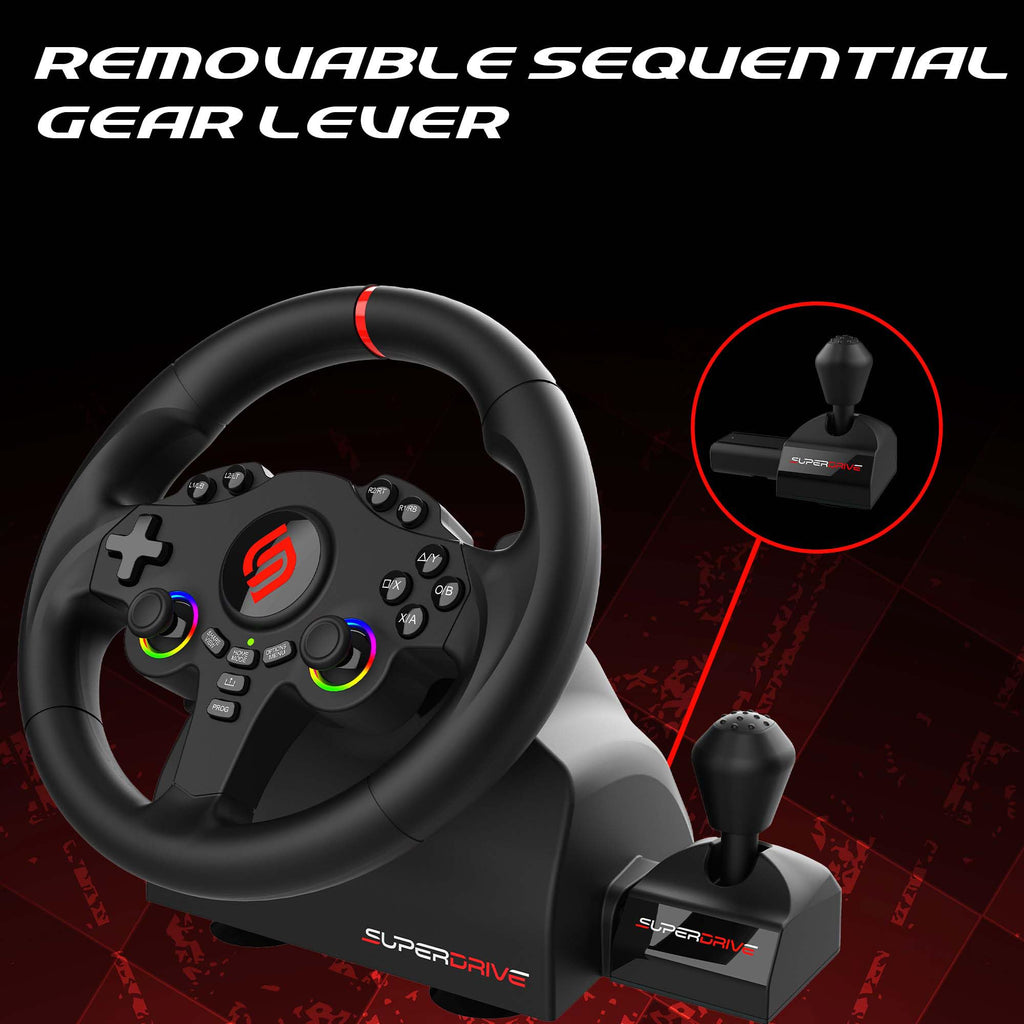 RGB Gaming Steering Wheel W48693