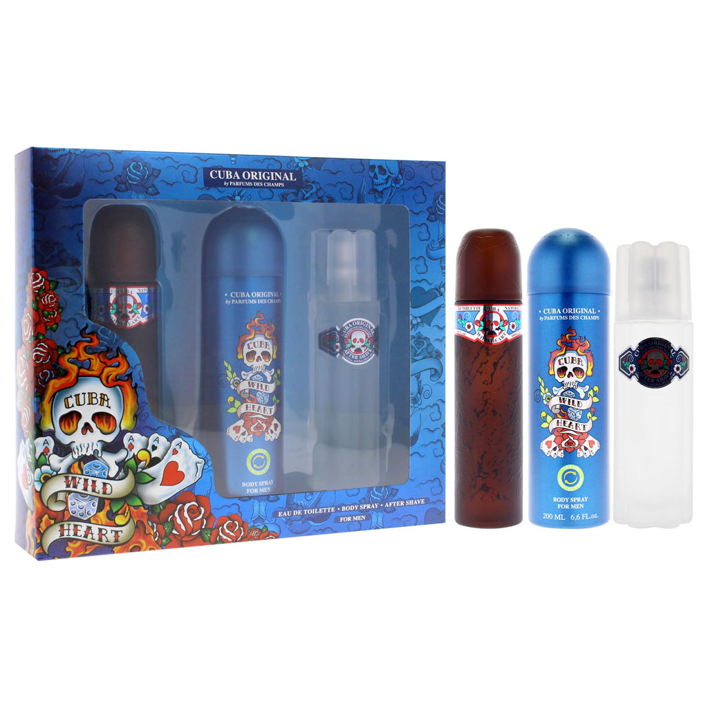3 Pieces Eau de Toilette After Shave Body Spray Gift Set B991654