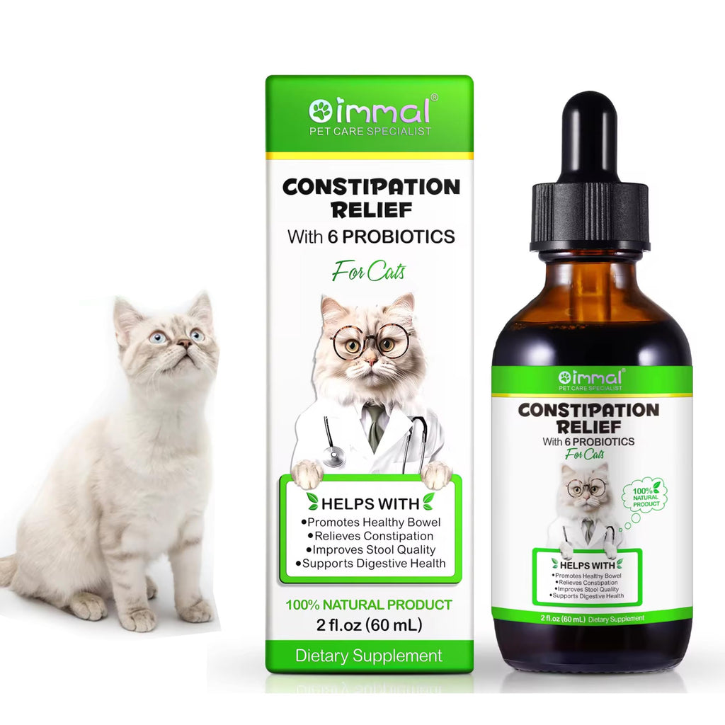 2 oz Probiotic Cat Laxative Stool Softener I661