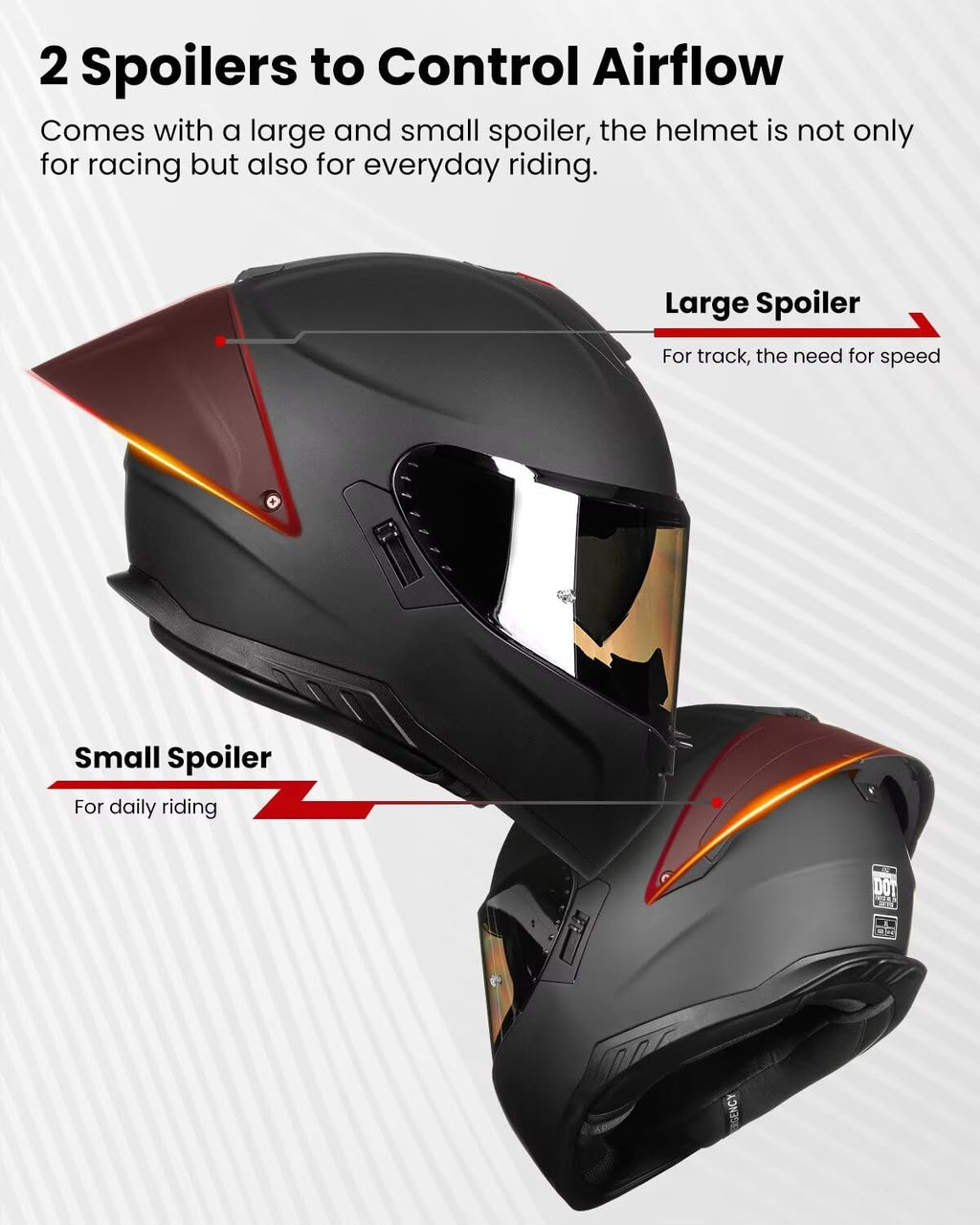 Full Face Motorcycle Helmet DOT L8087