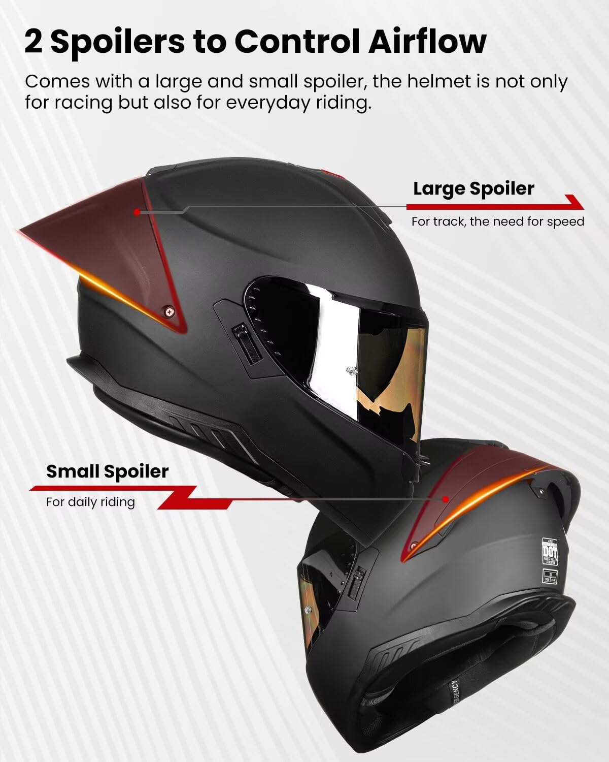 Full Face Motorcycle Helmet DOT L8087